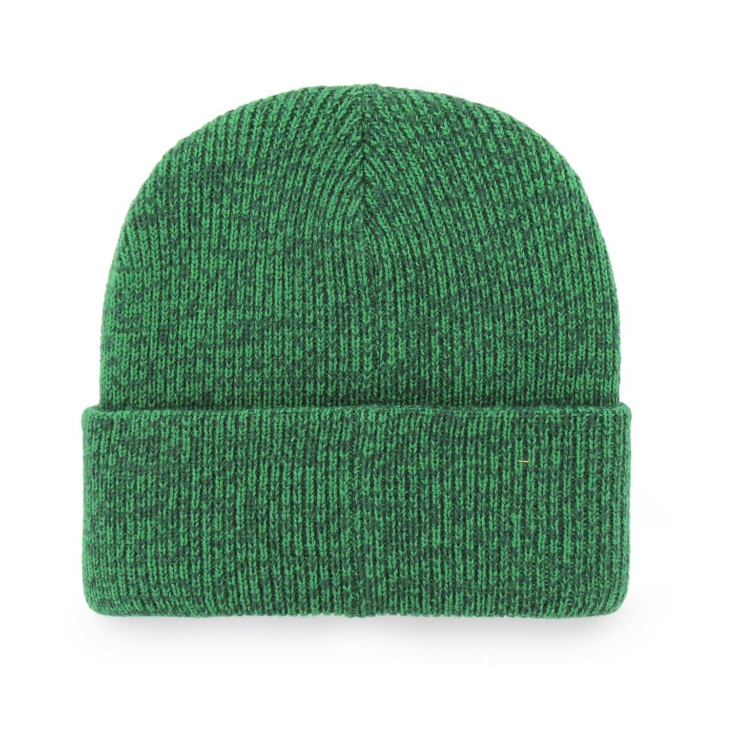Мужская шапка '47 Brand Kelly Green Dallas Stars Brain Freeze Cuffed Knit Hat — фото 2