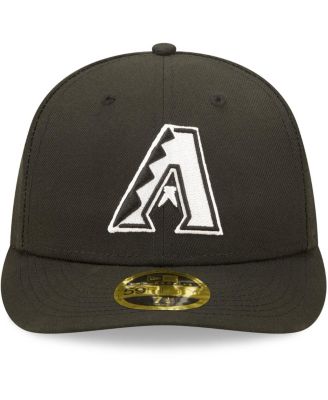 Men's Arizona Diamondbacks Black and White Low Profile 59FIFTY Fitted Hat