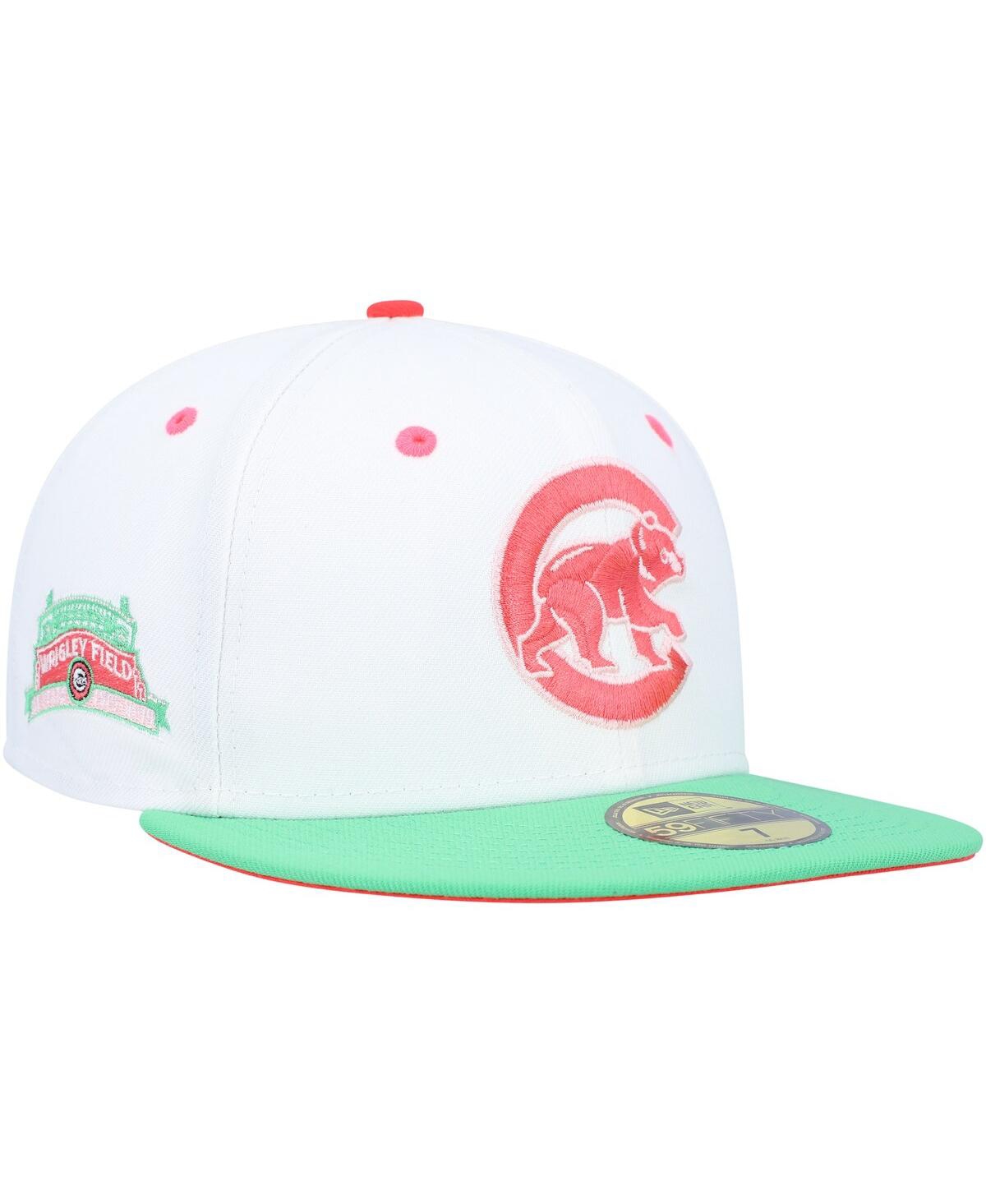 Men's New Era Green Chicago Cubs Watermelon Lolli 59Fifty Fitted Hat - Green