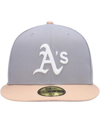 Men's Gray, Peach Oakland Athletics 1987 MLB All-Star Game Purple Undervisor 59FIFTY Fitted Hat