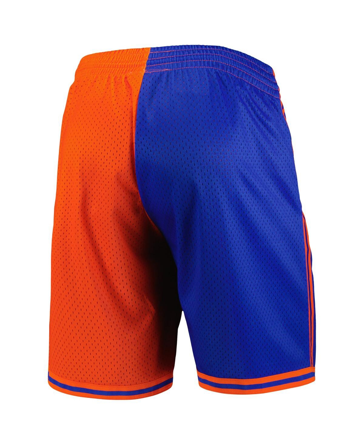 Mitchell & Ness Nba New York Knicks 1996 Swingman Shorts In Blue,orange