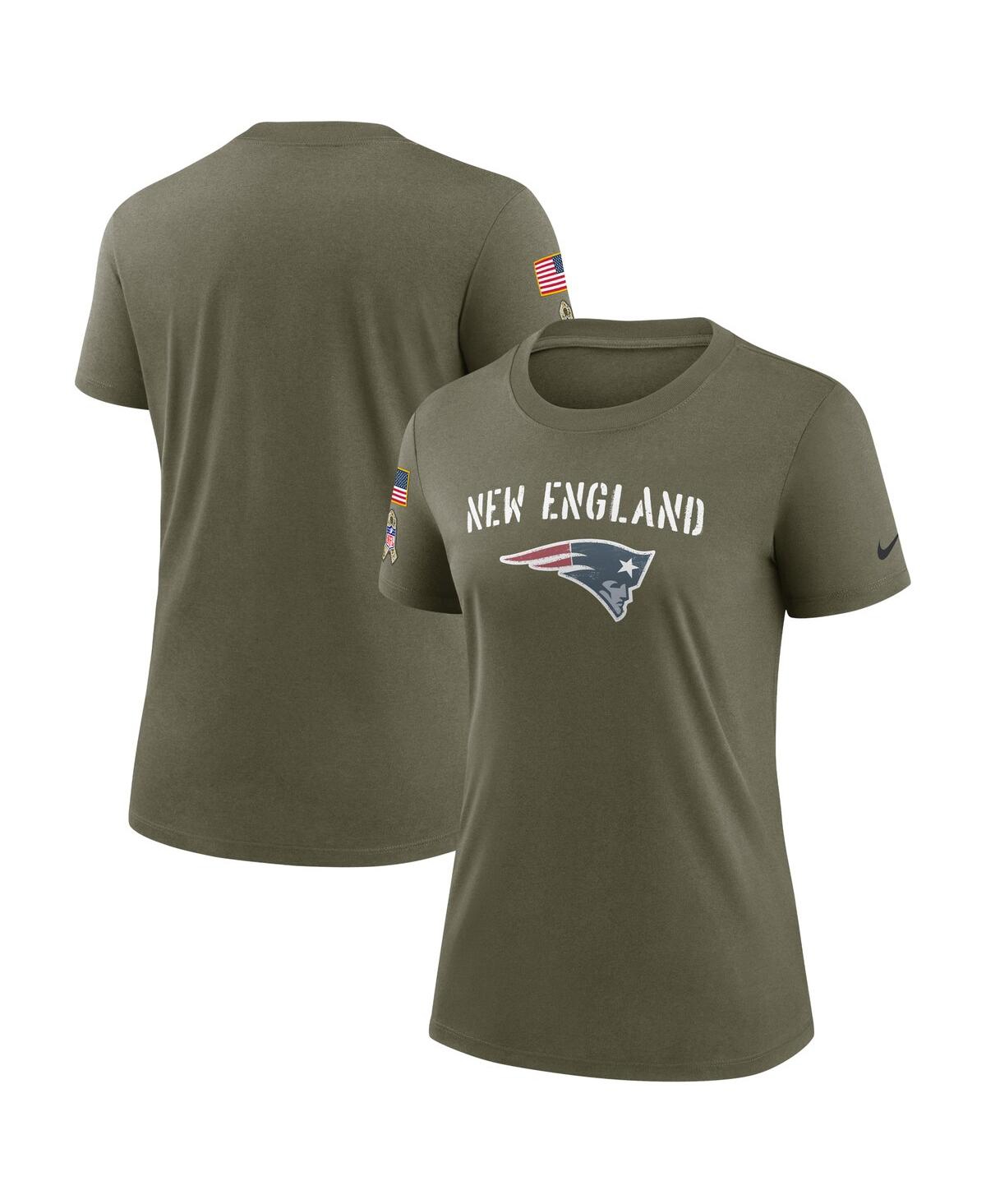 Shop Nike Women's  Olive New England Patriots 2022 Salute To Service Legend T-shirt
