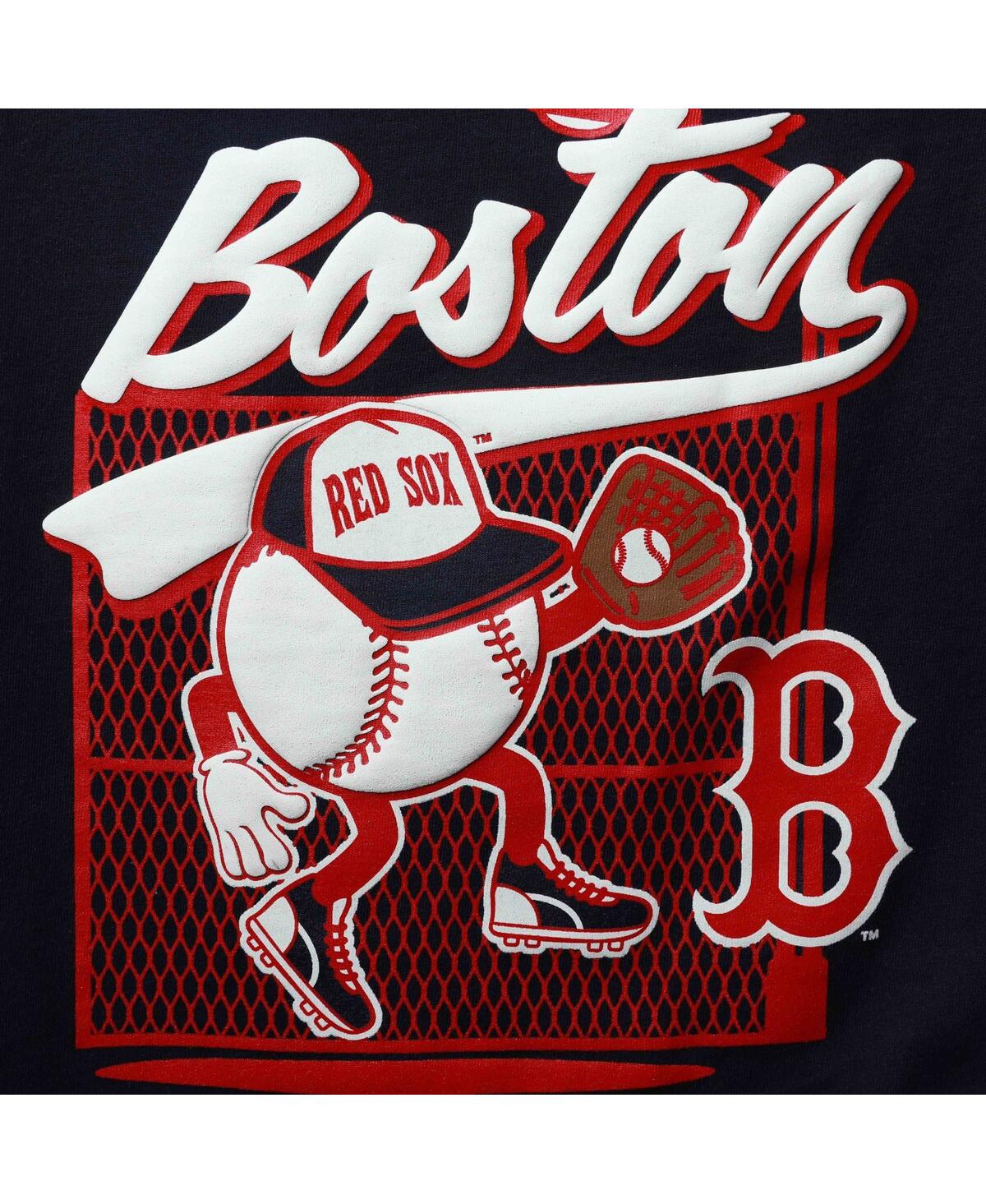 Shop Outerstuff Infant Boys And Girls Navy Boston Red Sox On The Fence T-shirt