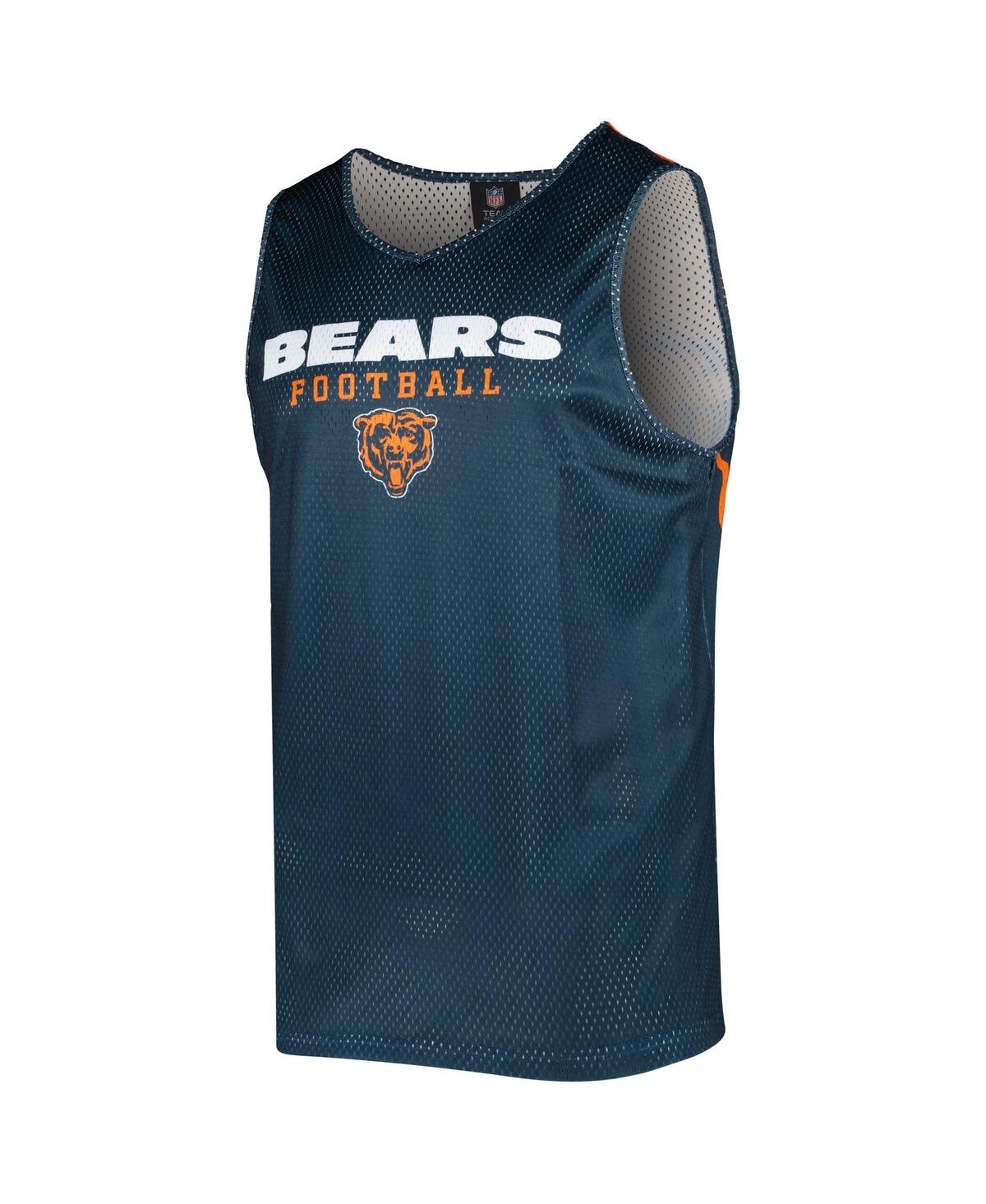 Shop Foco Men's  Navy Chicago Bears Colorblock Mesh V-neck And Shorts Set