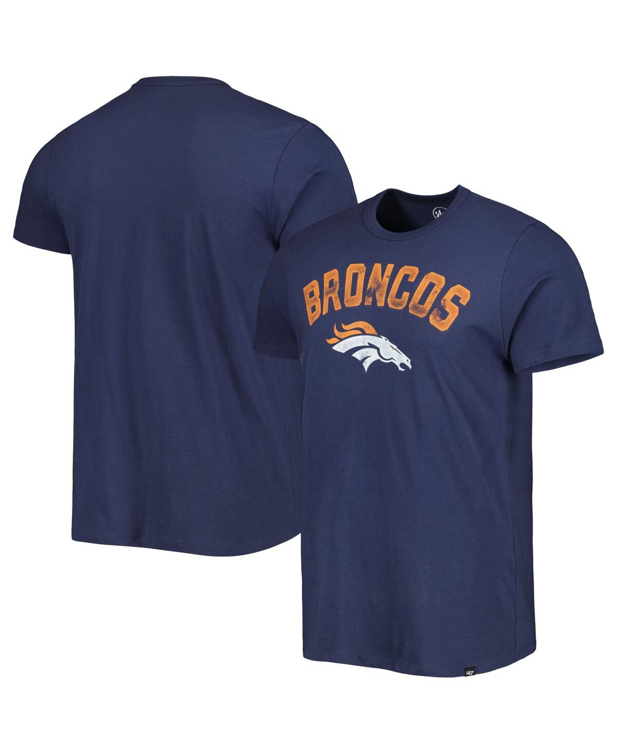 47 Brand Men's ' Navy Denver Broncos All Arch Franklin T-shirt