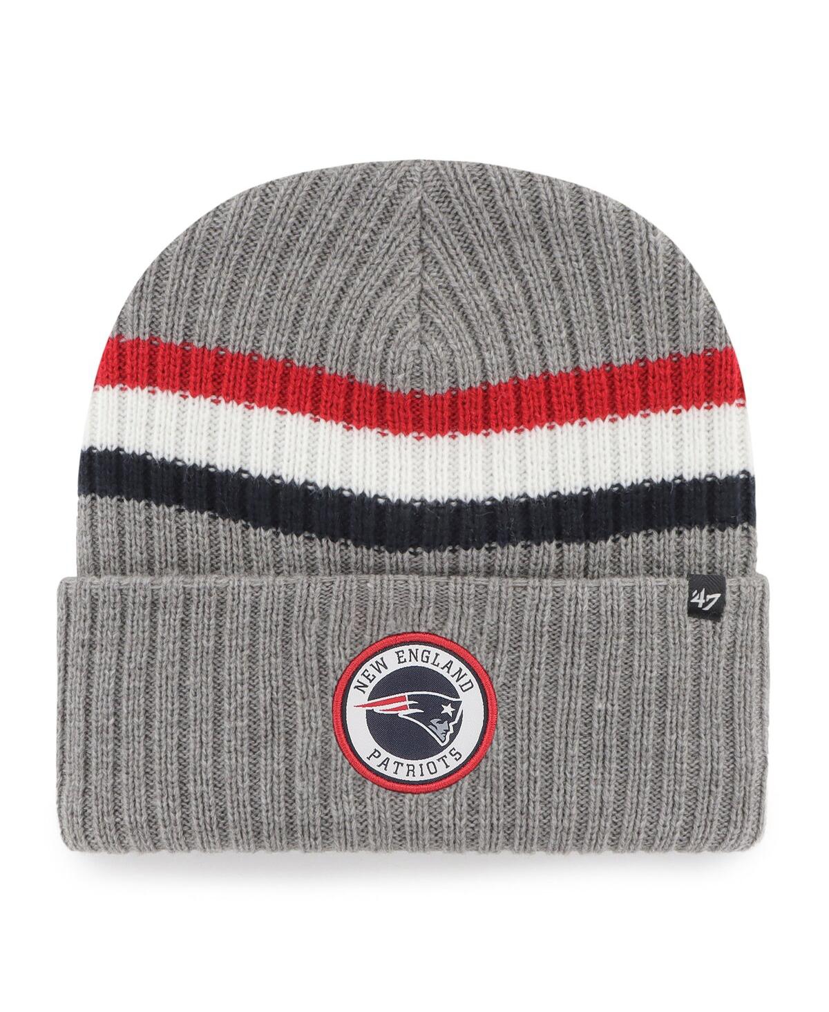 Shop 47 Brand Men's ' Gray New England Patriots Highline Cuffed Knit Hat