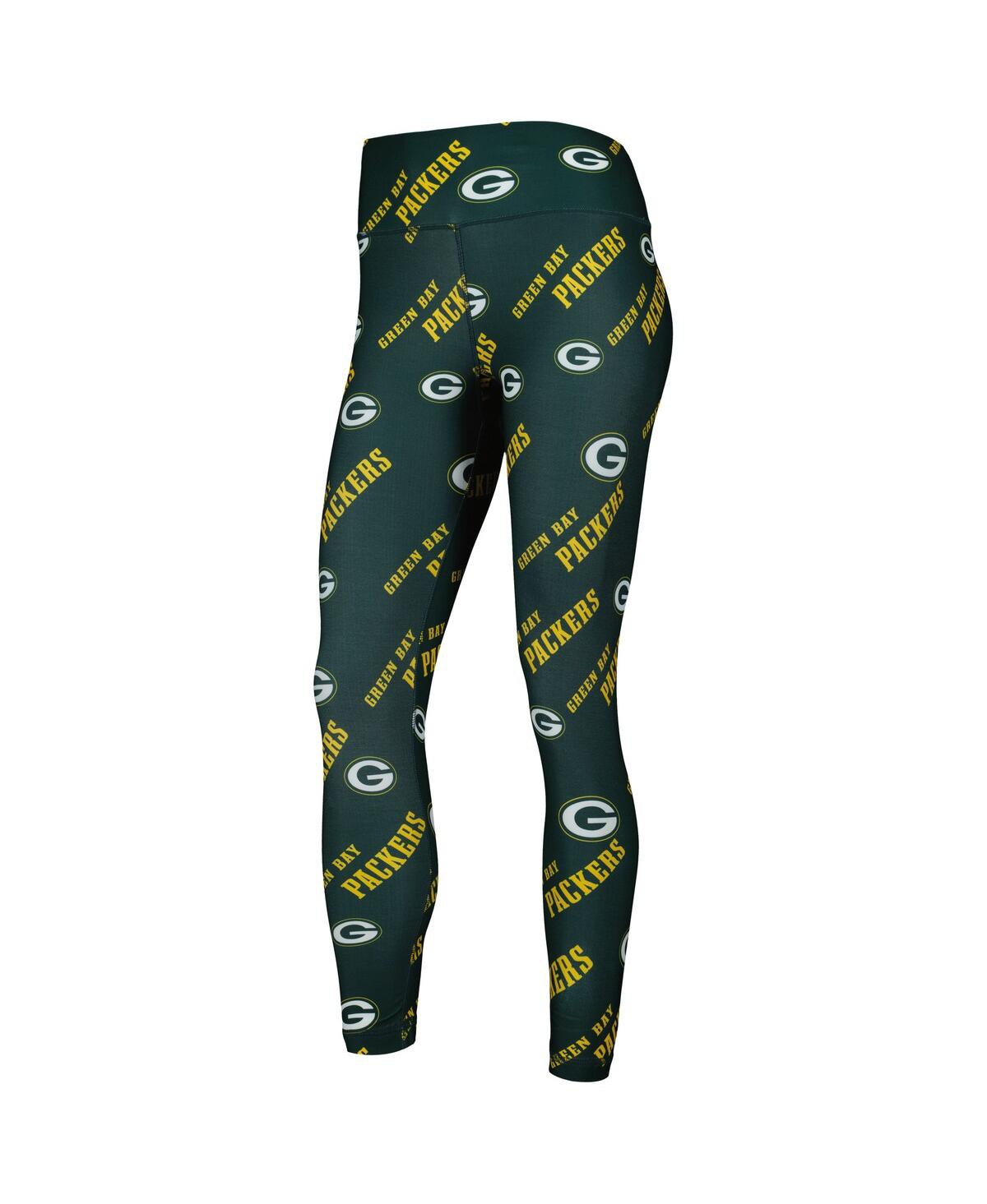 Shop Concepts Sport Women's  Green Green Bay Packers Breakthrough Allover Print Leggings