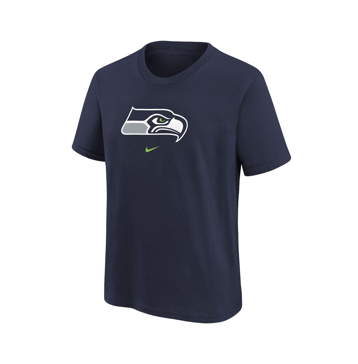 Футболка Nike College Navy Seattle Seahawks Logo T-shirt для мальчиков — фото 2
