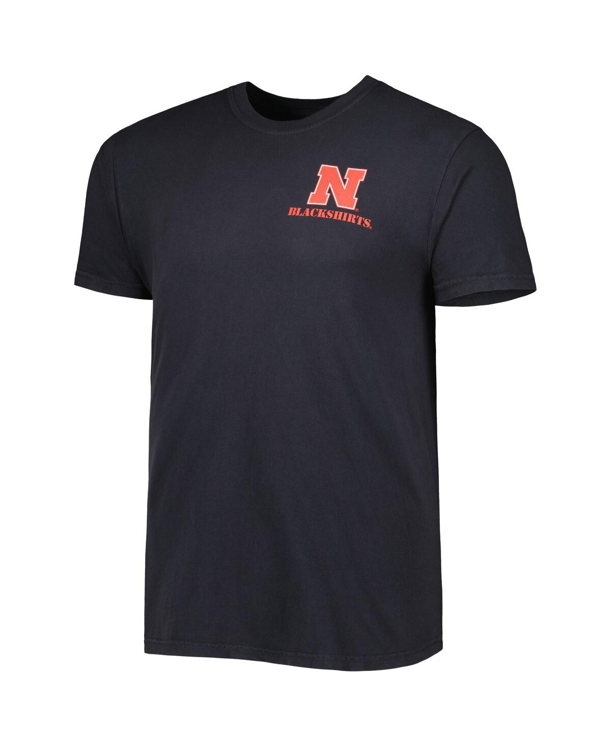 Image One Men's Black Nebraska Huskers Hyperlocal T-shirt In Black