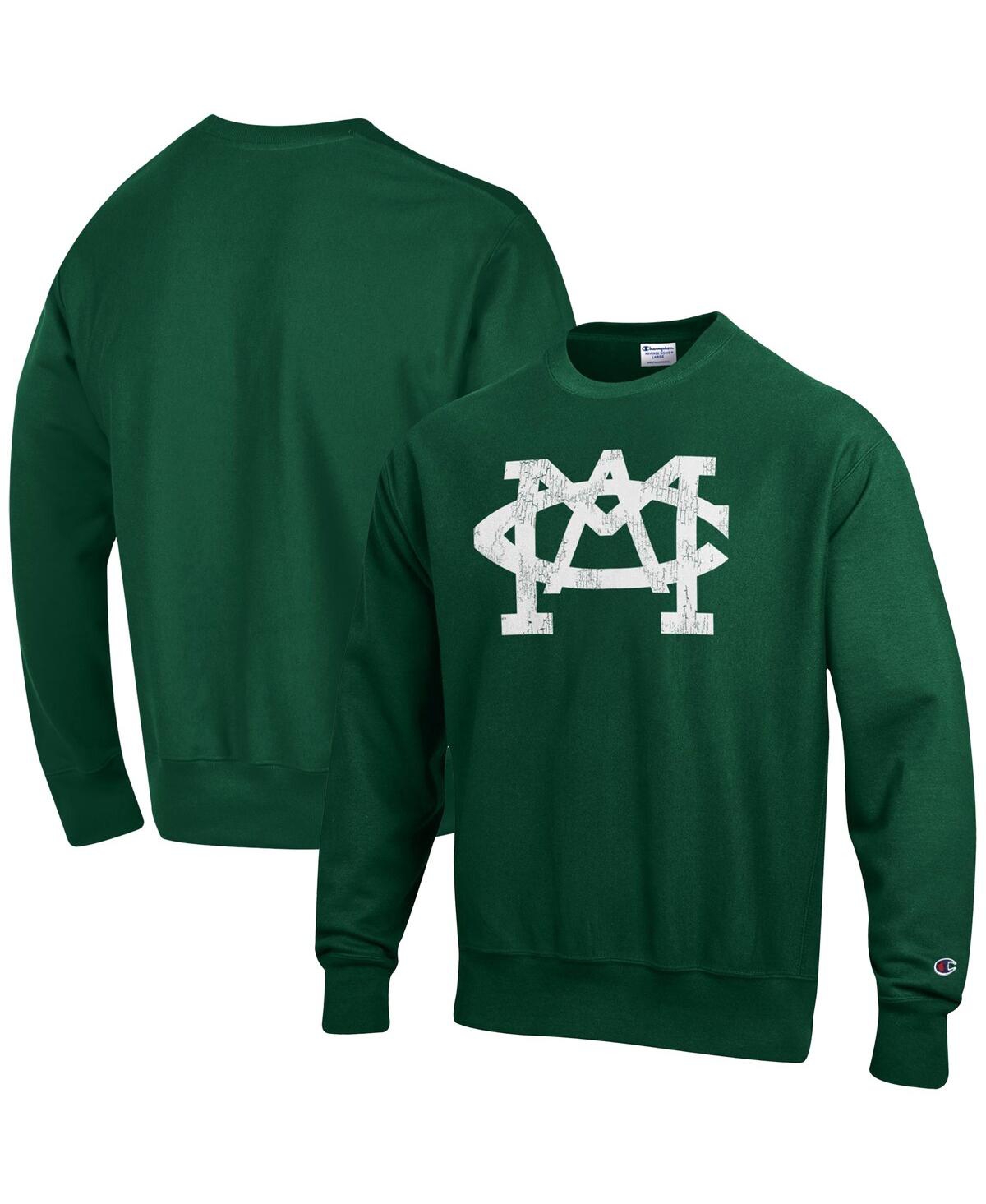 Shop Champion Men's  Green Michigan State Spartans Vault Logo Reverse Weave Pullover Sweatshirt