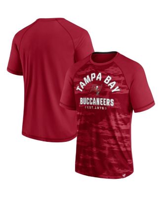 Men's Red Tampa Bay Buccaneers Hail Mary Raglan T-shirt