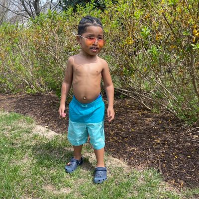 Toddler Boys Swim Trunks with Mesh Liner UPF 50+