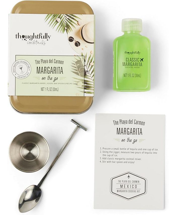 Thoughtfully Cocktails, Margarita Cocktail Kit Travel Tin Gift Set