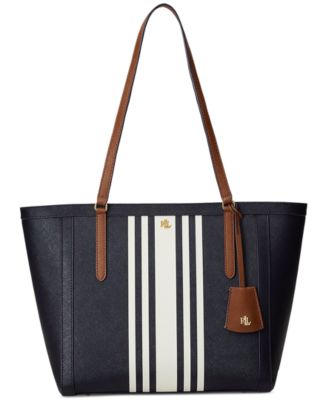 Lauren Ralph Lauren - Clare Crosshatch Leather Medium Tote