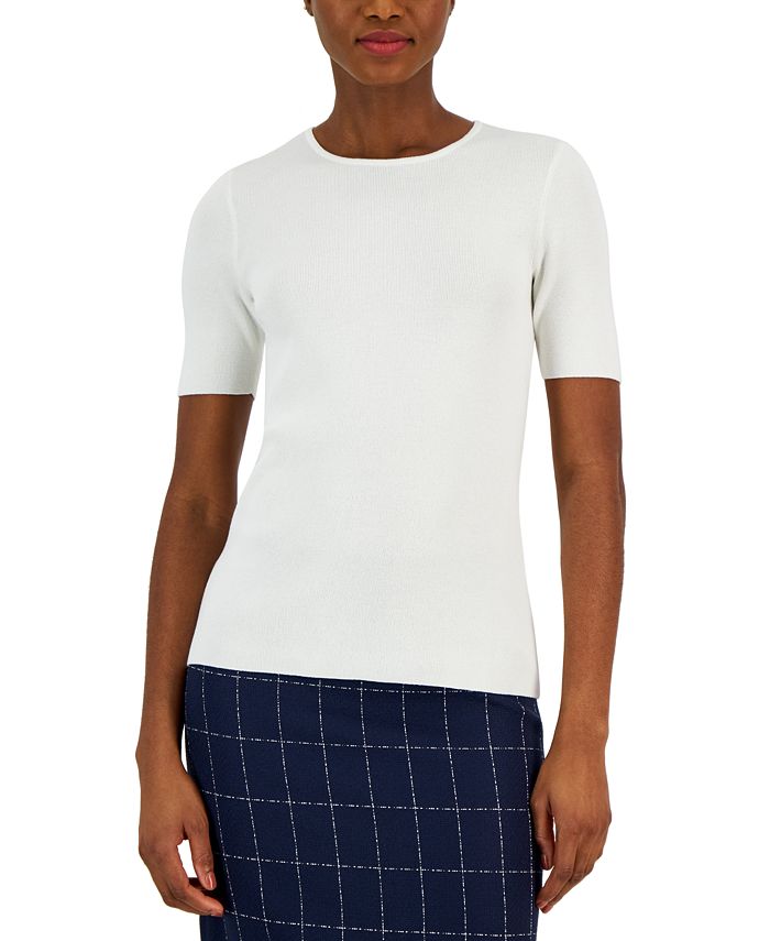 Tahari ASL Women's ShortSleeve Knit Top Macy's