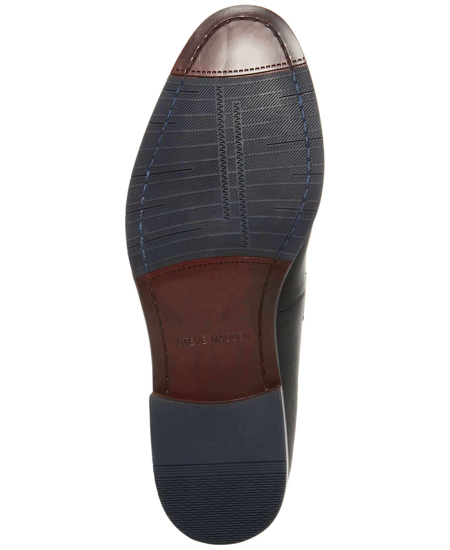 Мужские туфли Steve Madden Caspin Bit Dress Loafer, цвет: Чёрный кожаный — фото 4