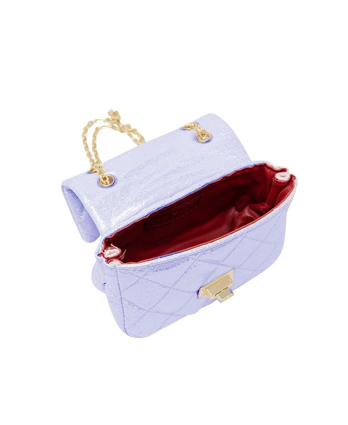 Tiny Treats Purple Classic Shiny Quilted Mini Handbag for Girls - Macy's
