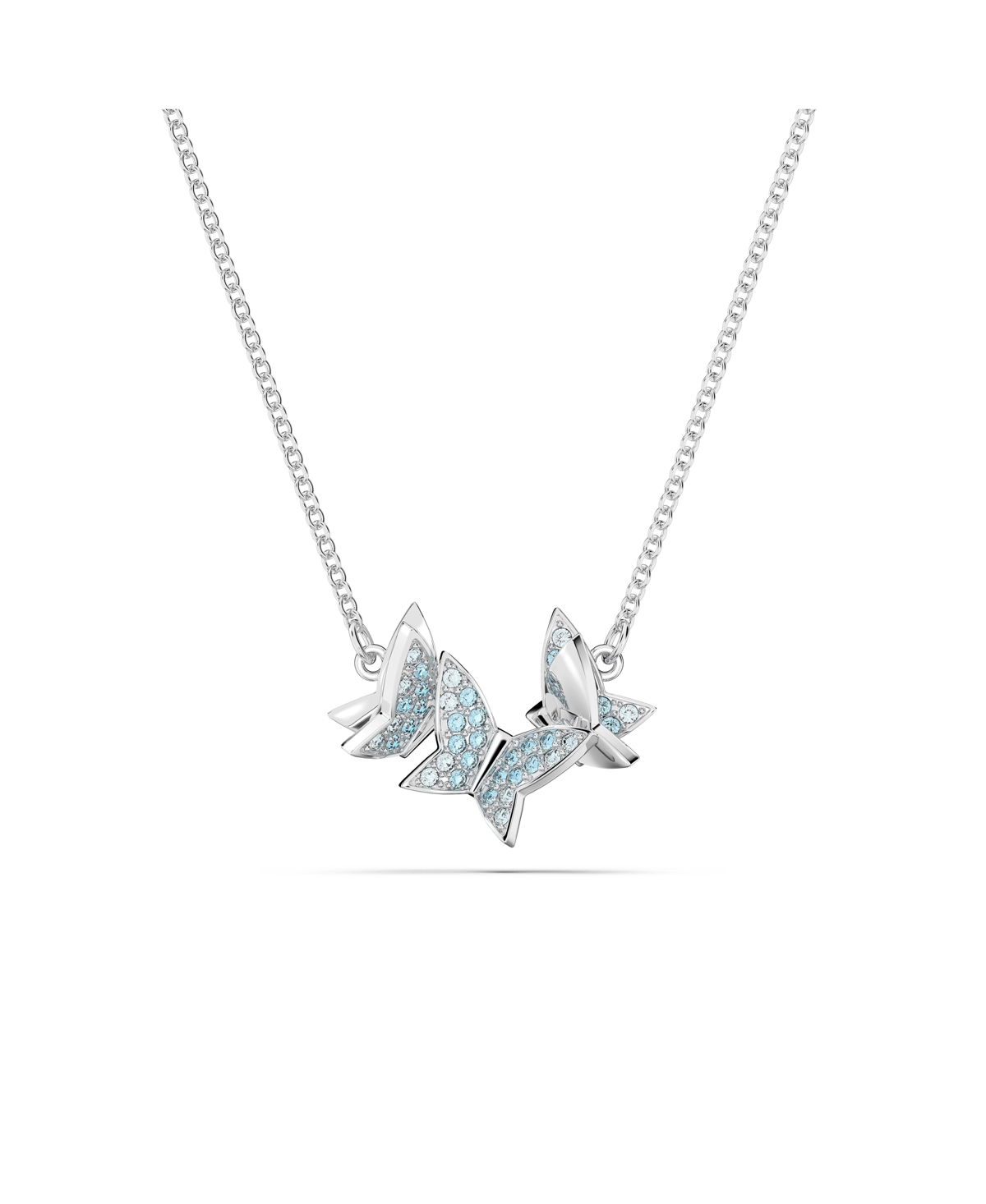 Swarovski Crystal Butterfly Lilia Necklace In Blue