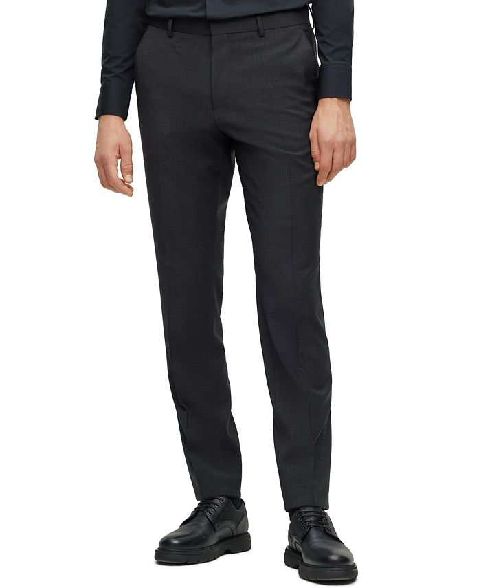 Hugo Boss Men's Slim-Fit Stretch Wool Suit, 3 Piece Set - Macy's