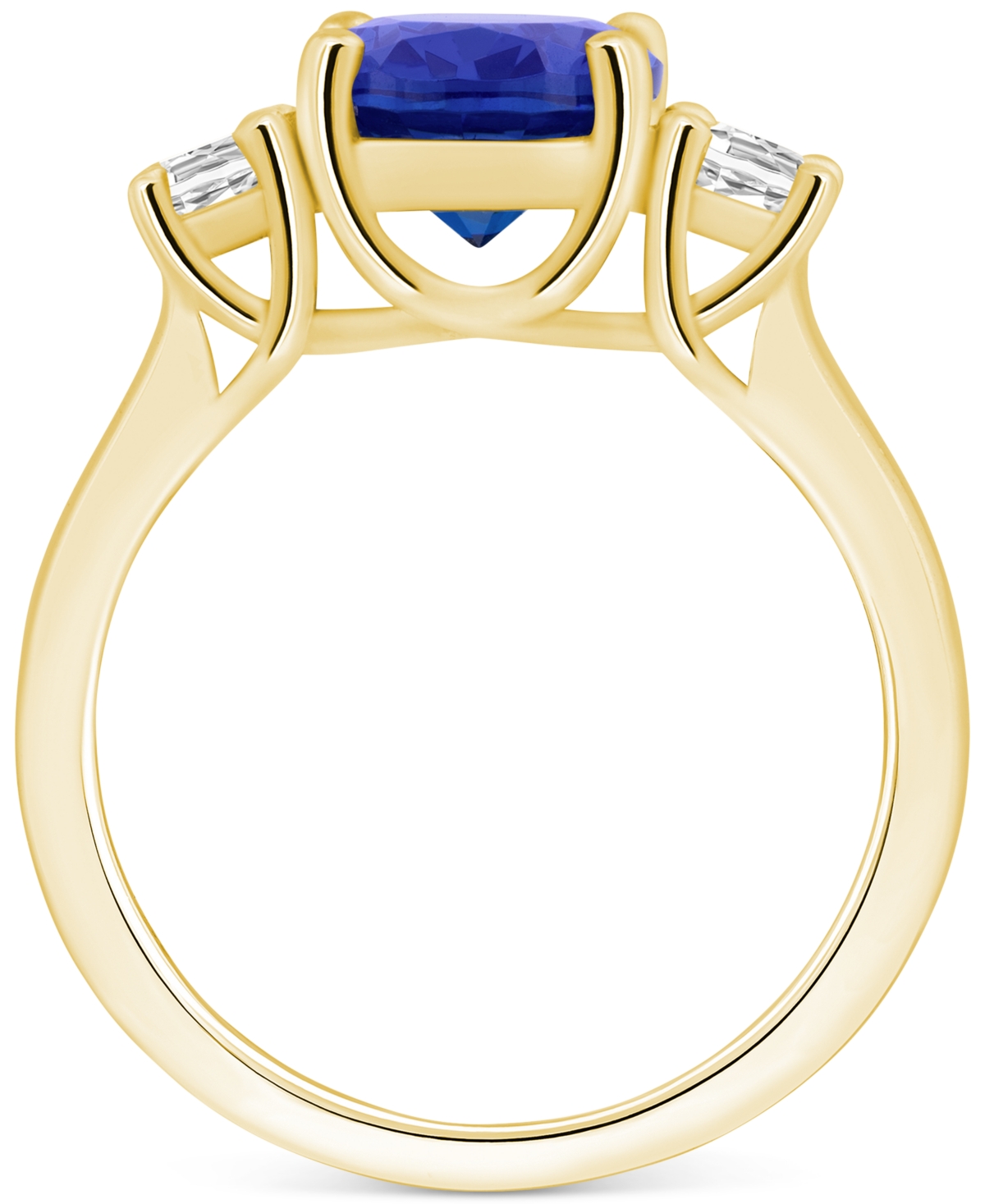 Tanzanite (2-3/4 ct. t.w.) & Diamond (1/3 ct. t.w.) Oval Ring in 14k- GOLD
