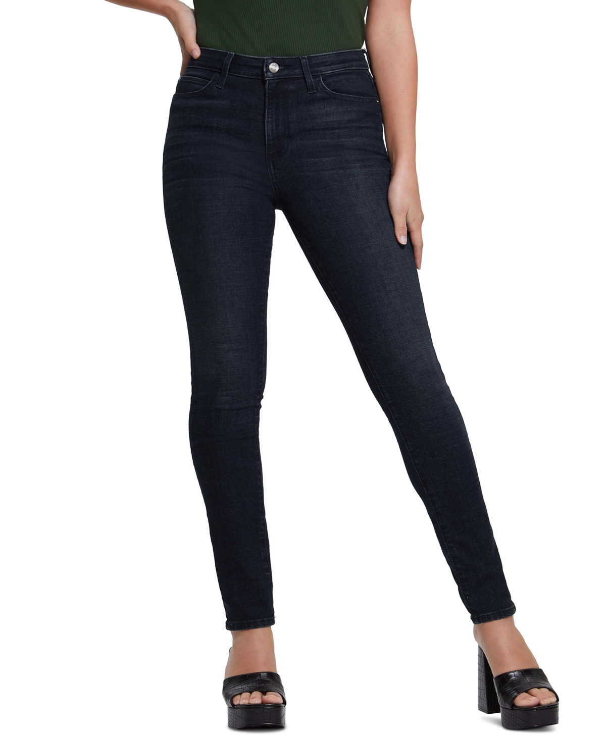 Guess Women's Eco 1981 Skinny Jeans In Blue Lagoon