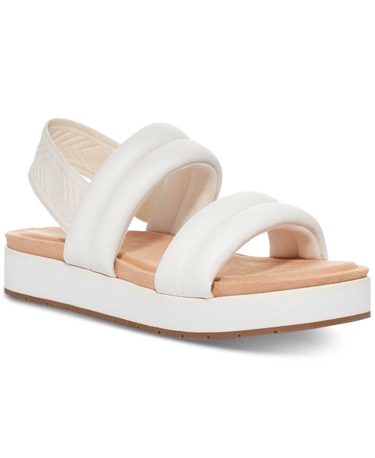 Koolaburra By Ugg Women's Anida Puffer Slingback Platform Sandals In White