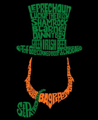 Men's Leprechaun Word Art Hooded Sweatshirt