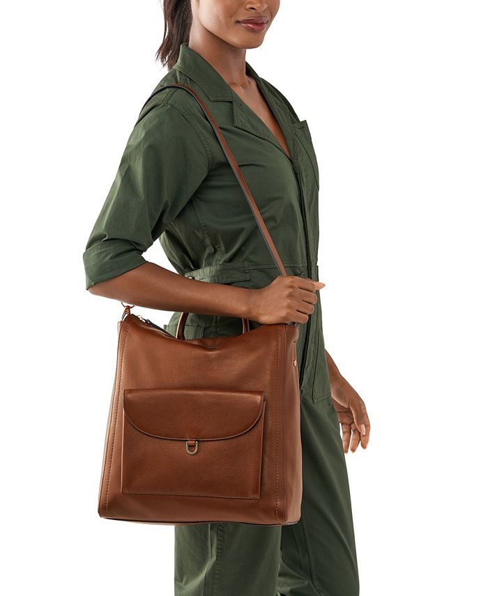 Fossil Parker Leather Backpack Bag Macy's