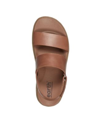 Women's Leah Round Toe Strappy Casual Flat Sandals