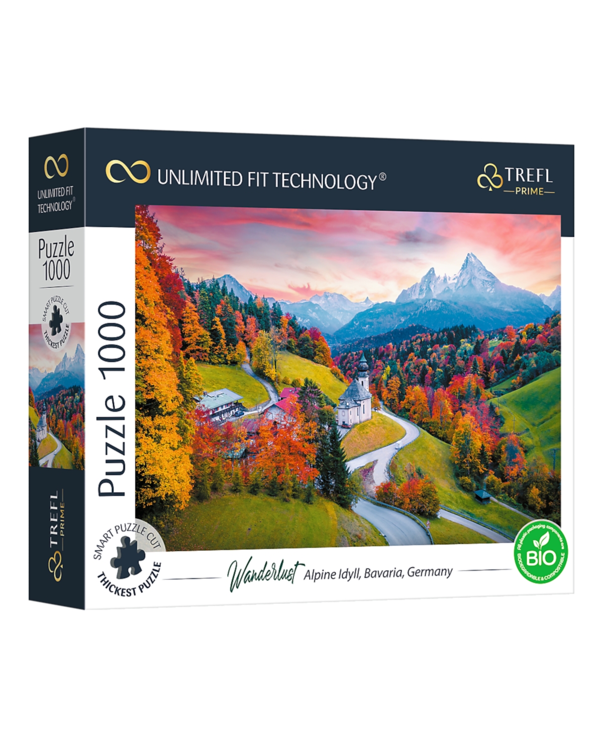 Trefl Prime 1000 Piece Puzzle- Wanderlust At The Foot Of Alps, Bavaria, Germany In Multi