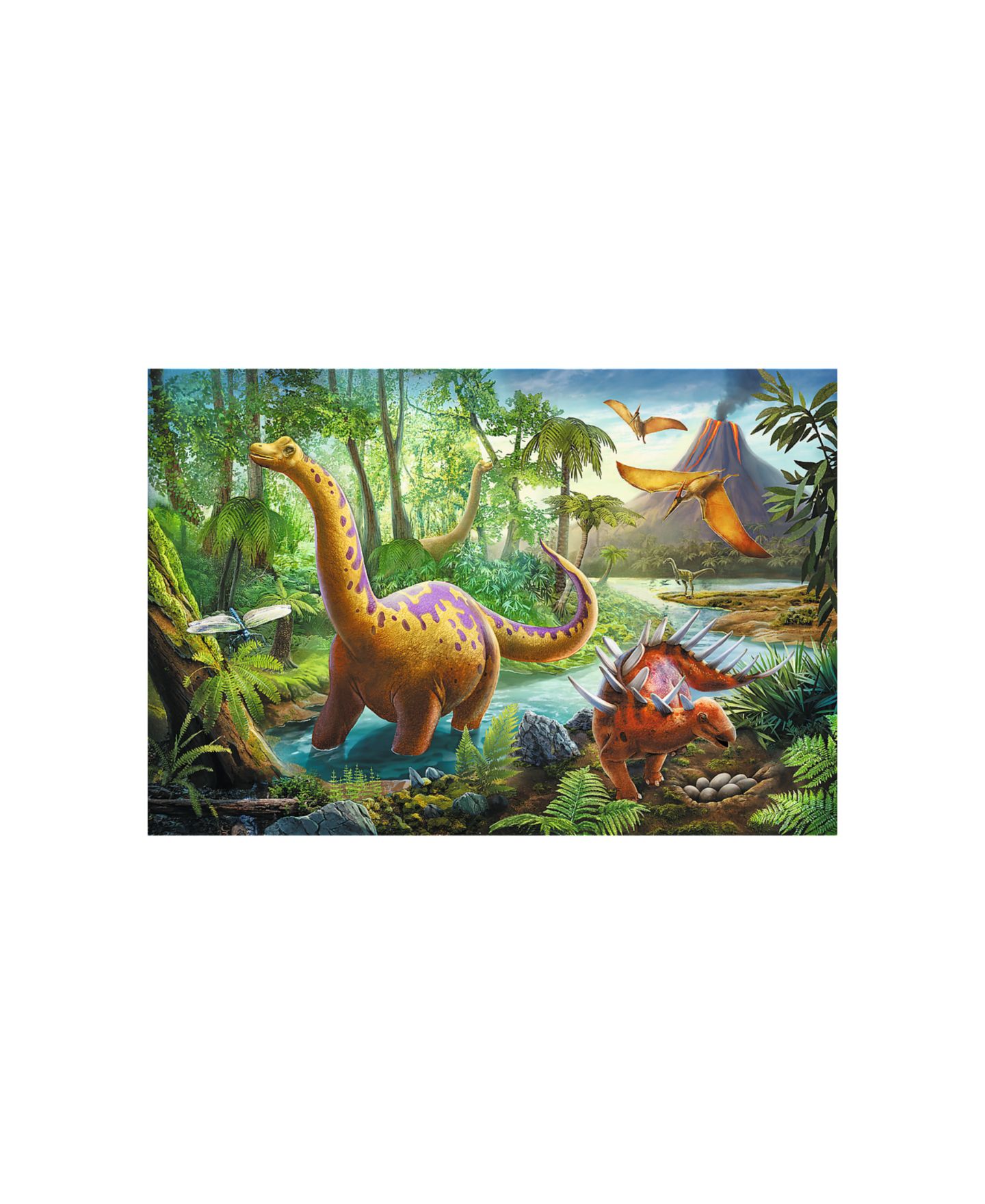 Детский пазл Trefl Dinosaur Migration 60-Piece Puzzle, Ages 4+, цвет: Разноцветный — фото 4