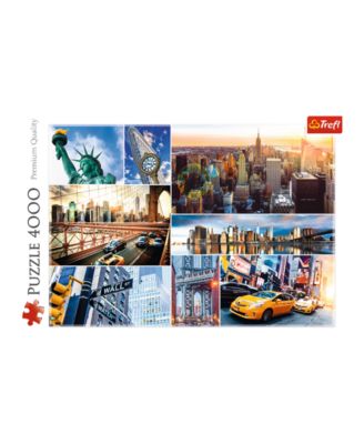 Red 4000 Piece Puzzle - New York - collage / Trefl
