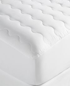 Charter Club Continuous Cool LiquiDry Temperature Regulating Mattress Pad, King, Created for Macy's - White