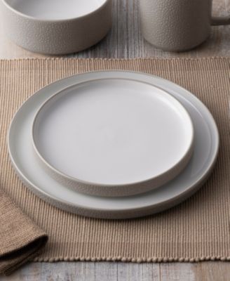 Colortex Stone Stax Dinner Plates, Set of 4
