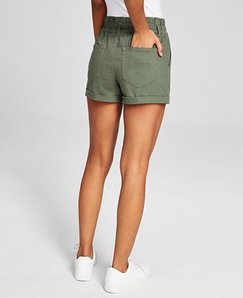 And Now This Women's Cuffed Paperbag Utility Shorts, Created for Macy's ...