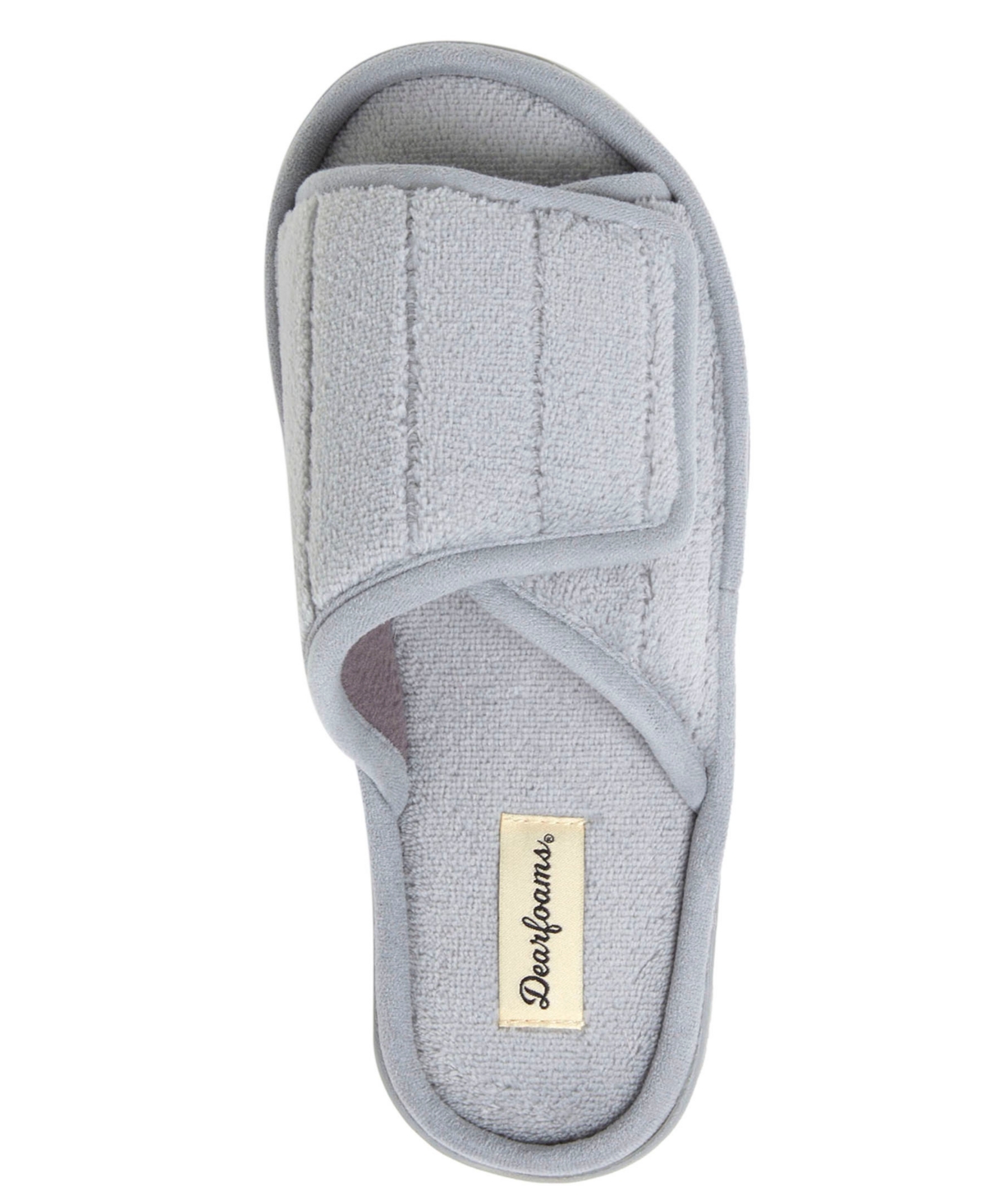 Dearfoams Women's Mickey Terry Adjustable Slides