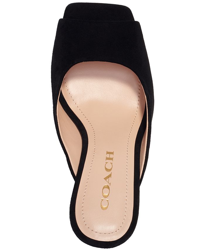 COACH Laurence High Heel Dress Mule Sandals - Macy's