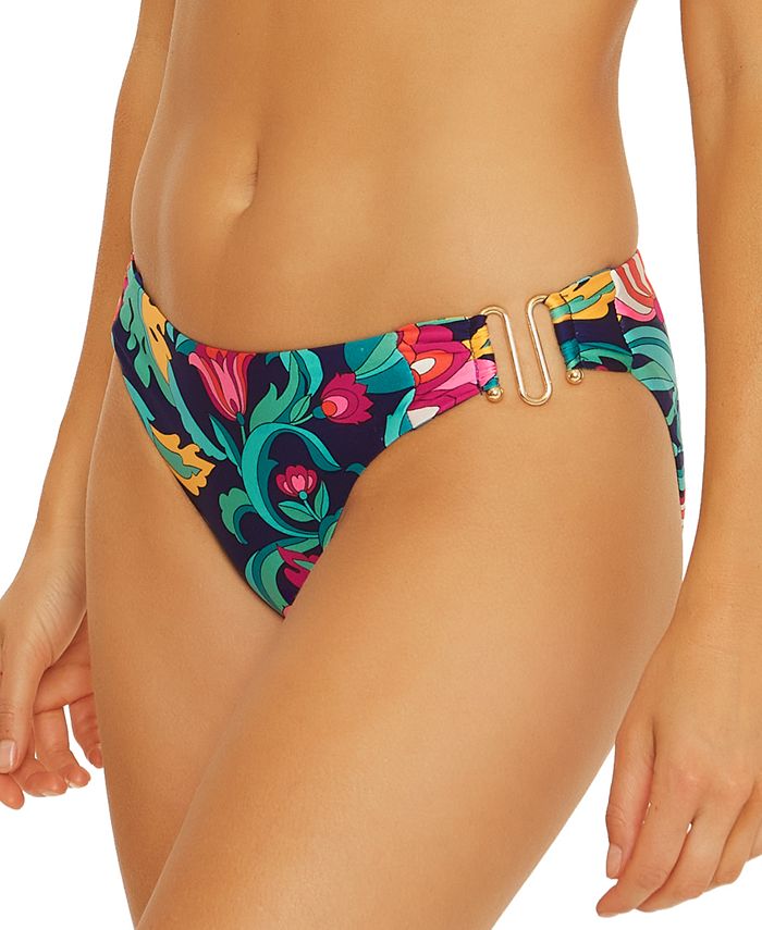 Trina Turk Women's India Garden Hardware Hipster Bikini Bottoms