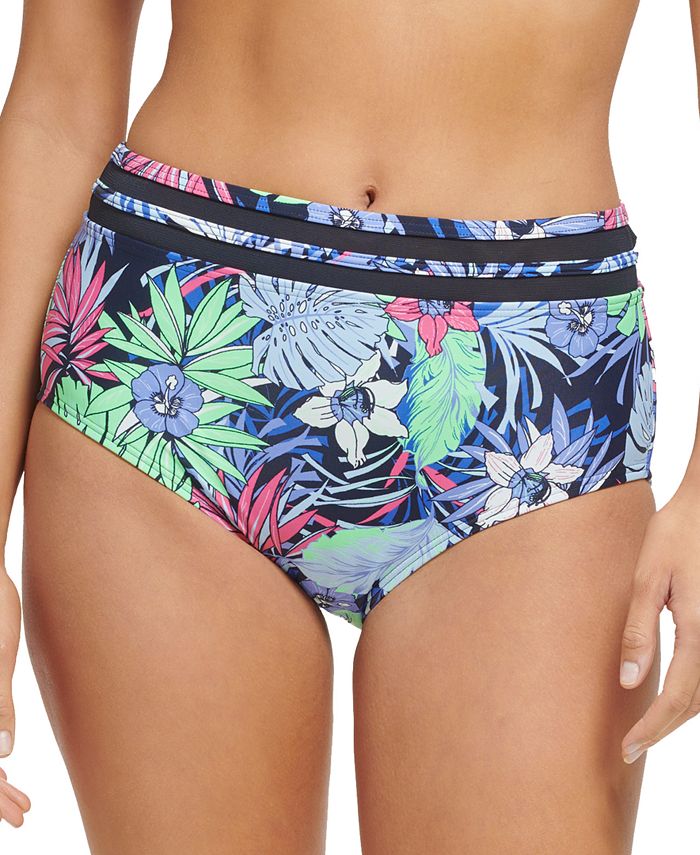 Tommy Hilfiger Women's Floral High-Waist Bikini - Macy's