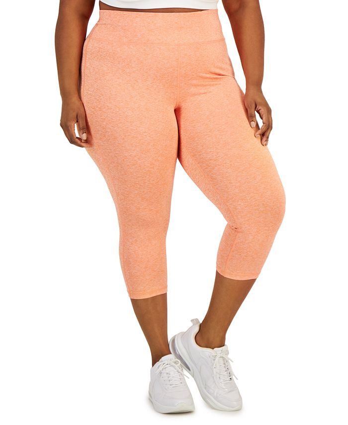 ID Ideology Plus Size Space-Dye Cropped Leggings, Created for