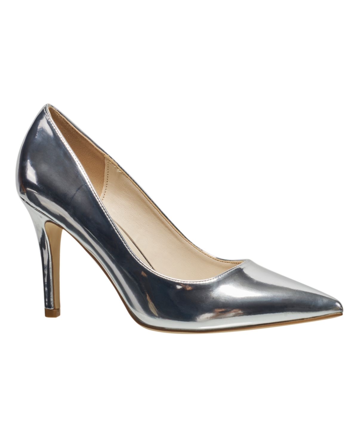 Shop H Halston Women's Gayle Pointed Pumps In Silver
