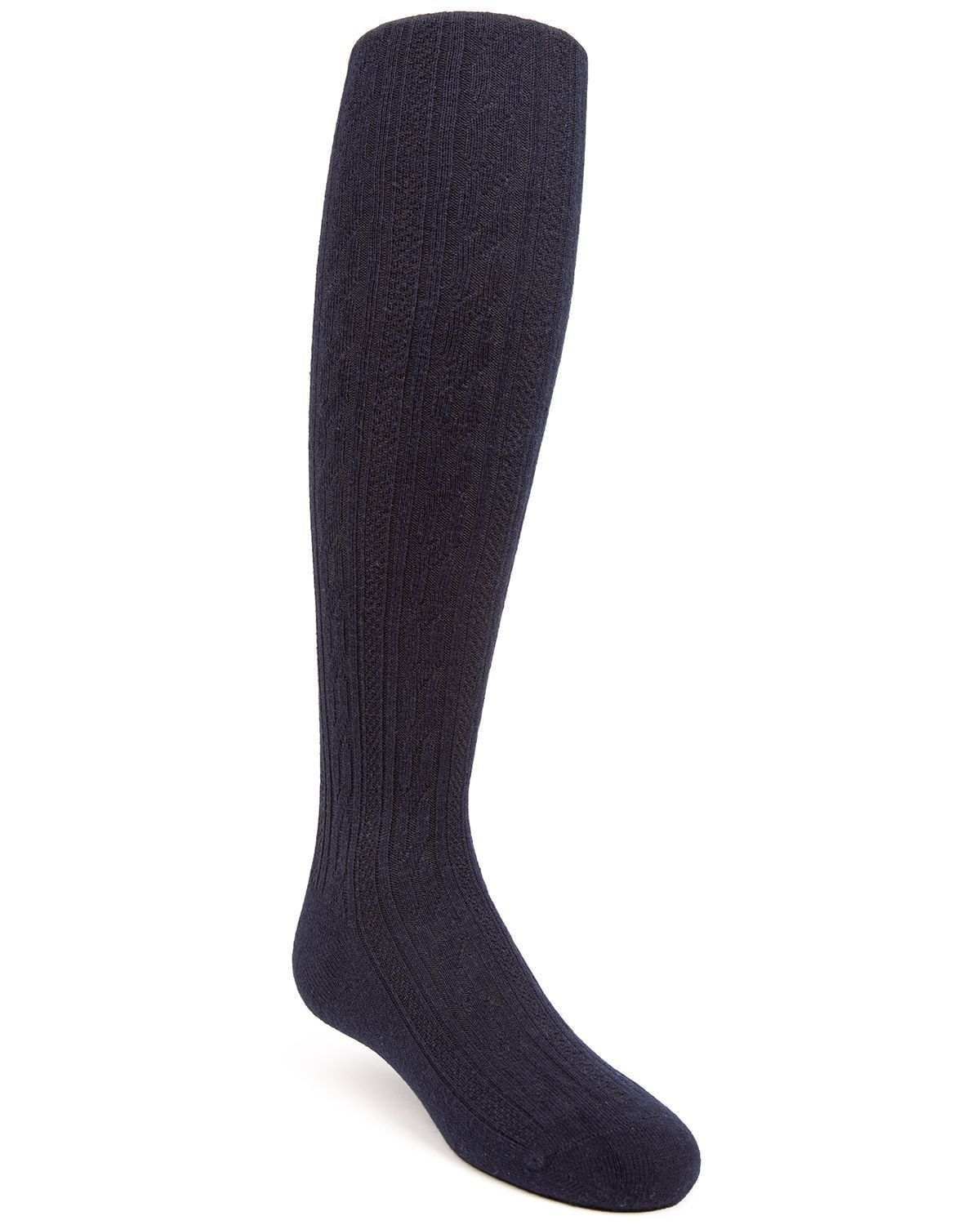 MeMoi Big Girls Cotton Cable Knit Tights