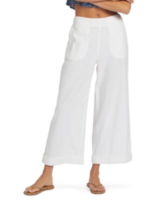 Roxy - Juniors' Senorita Smile Wide-Leg Pull-On Pants
