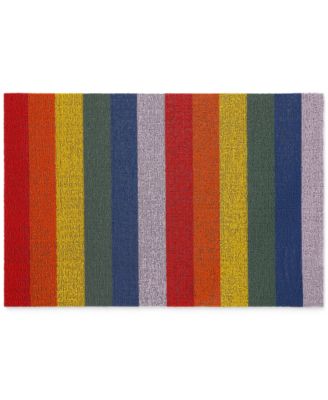 Pride Stripe Shag Doormat, 18''x 28''