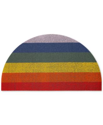 Pride Stripe Shag Apartment Mat, 17.5"x 31"