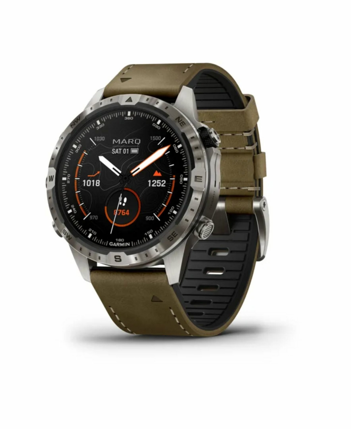 Garmin Women's Marq Adventurer Gen 2 Leather Watch, 46mm