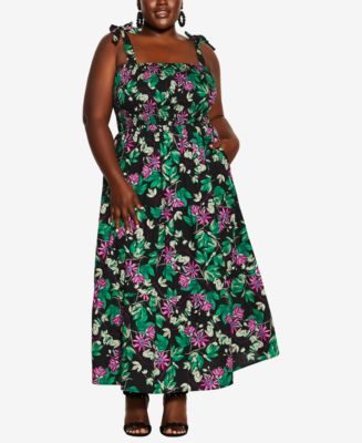 BURST MAXI DRESS main image 1