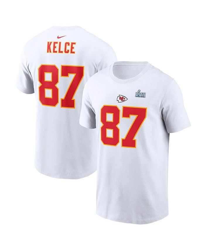 Nike Men's Travis Kelce White Kansas City Chiefs Super Bowl LVII Name and  Number T-shirt - Macy's