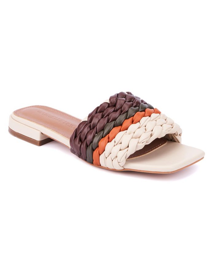 Gabrielle Union Women's Polly Woven Slide Flat Sandal Macy's