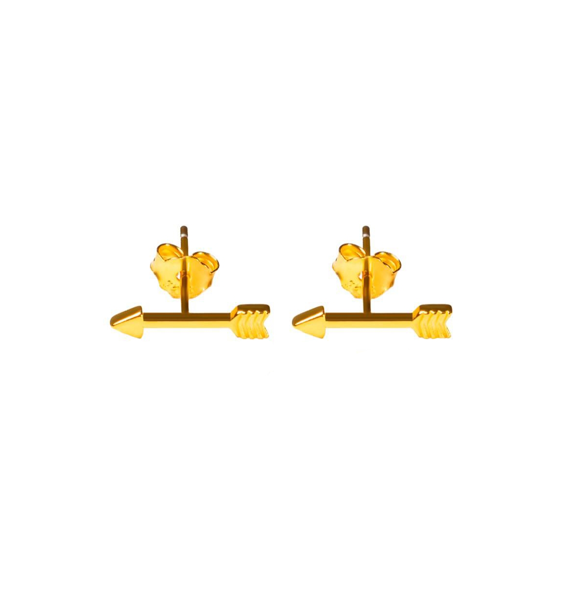Sf Stud Earrings - Gold